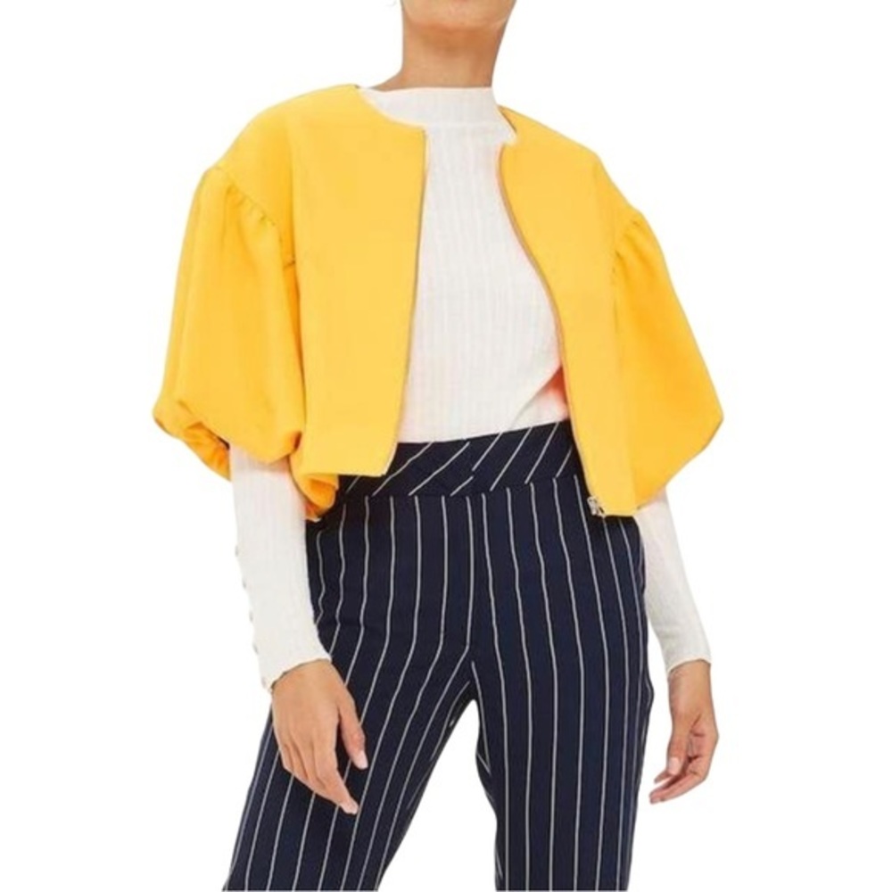 Topshop Puff‎ Sleeves Top - Picture 4 of 9